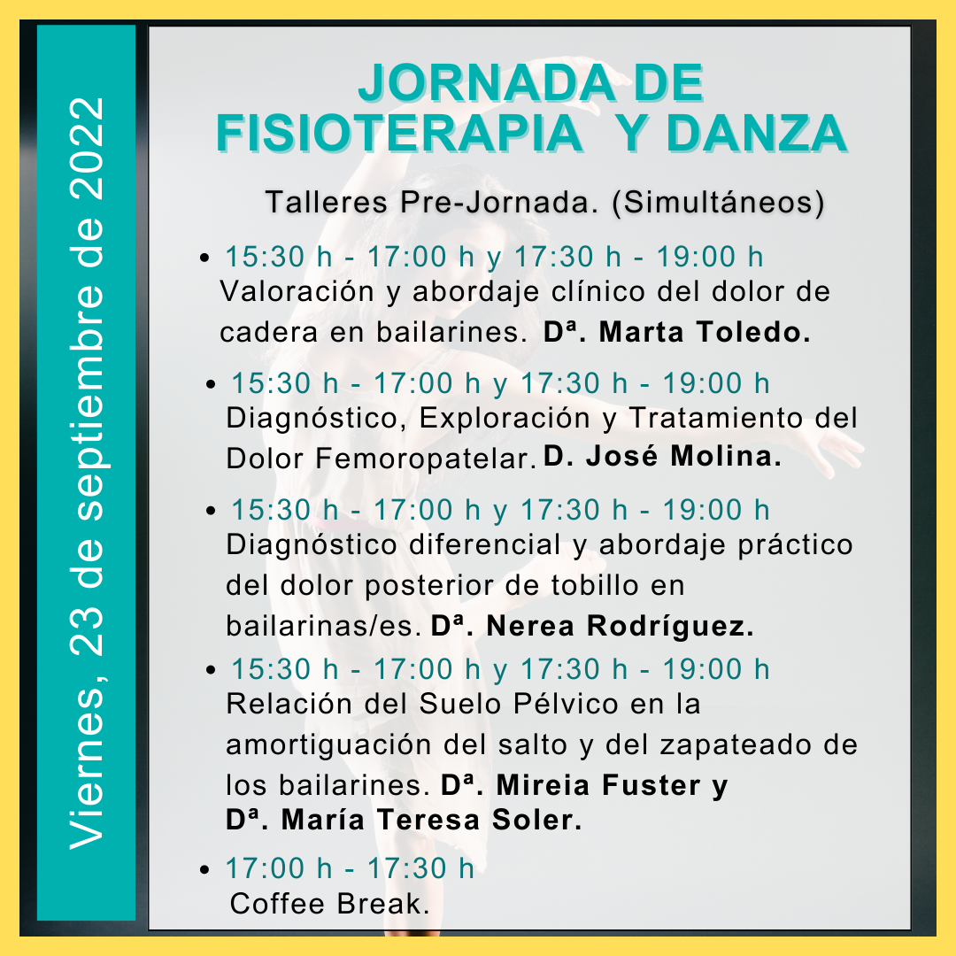 Jornada "Fisioterapia Y Danza", Los Próximos 23 Y 24 De Septiembre En ...